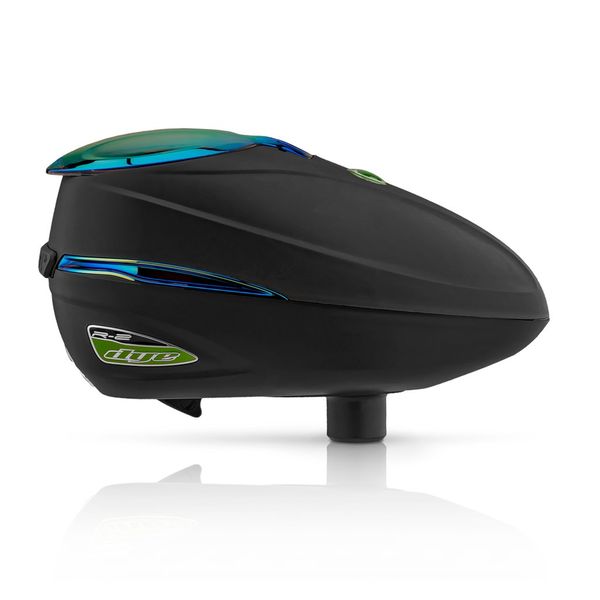 Dye Rotor R2 Paintball Loader Hopper, Chameleon side