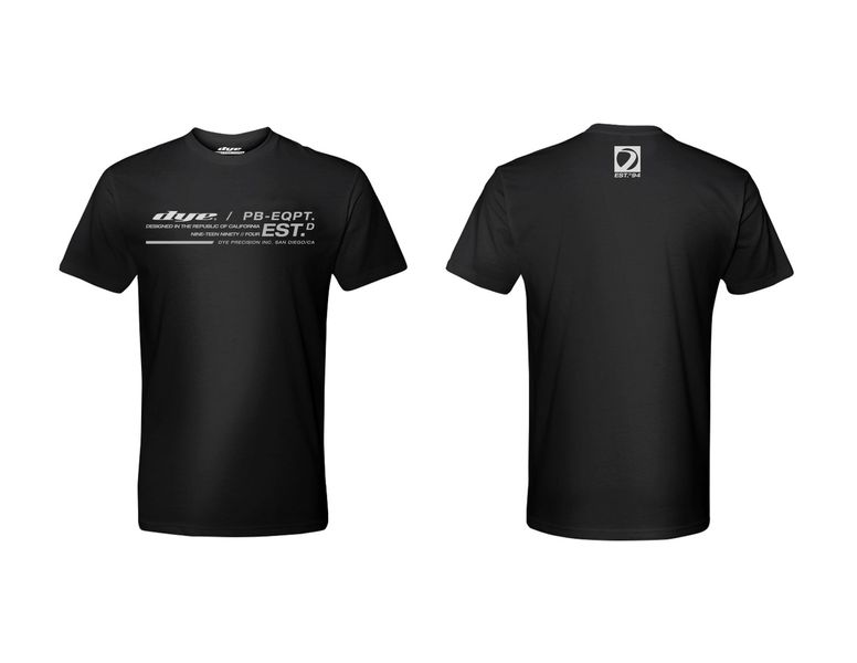 Dye T-Shirt Est. schwarz/ grau