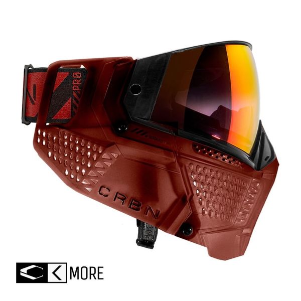 Carbon ZERO PRO Paintball Thermal Maske, Blood (More Coverage)