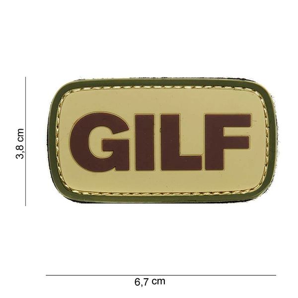 3D PVC Rubber Patch GILF