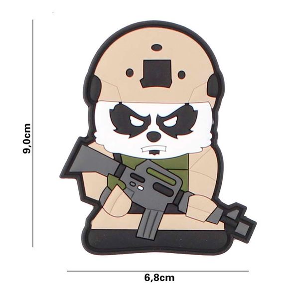 3D PVC Rubber Patch Tactical Panda