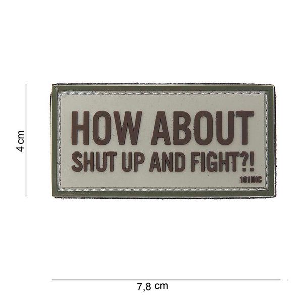 3D PVC Rubber Patch How About beige