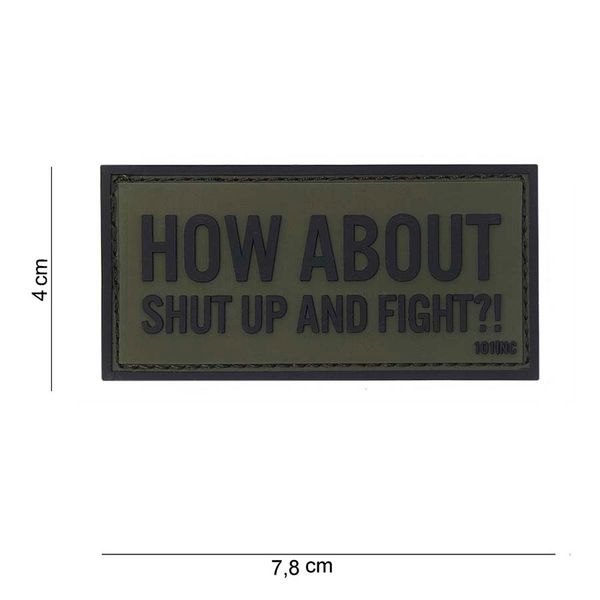 3D PVC Rubber Patch How About grün