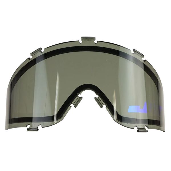 JT Spectra Thermalglas Maskenglas, Smoke With Blue Chromatic Logo