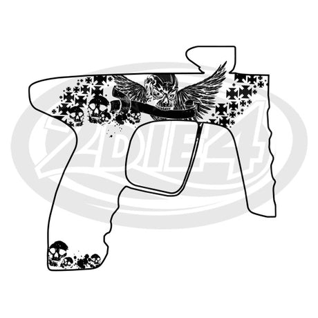 Laservorlage Totenkopf