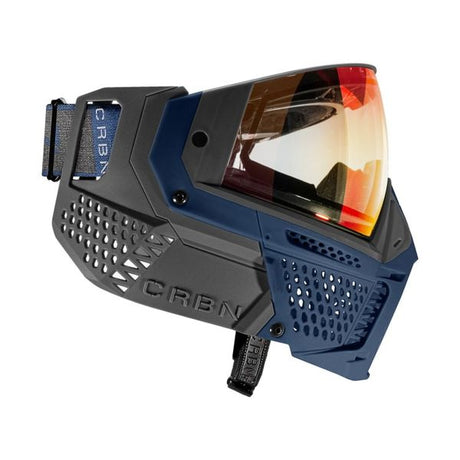 Carbon ZERO SLD Paintball Thermal Maske, Royal (Less Coverage) 