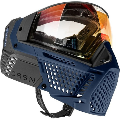 Carbon ZERO SLD Paintball Thermal Maske, Royal (Less Coverage) 