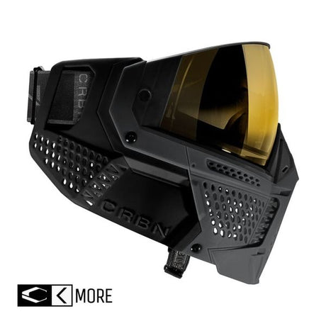 Carbon ZERO SLD Paintball Thermal Maske, Coal (More Coverage) 