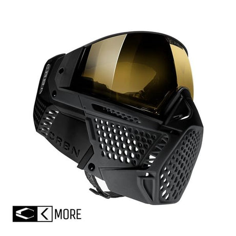 Carbon ZERO SLD Paintball Thermal Maske, Coal (More Coverage) 