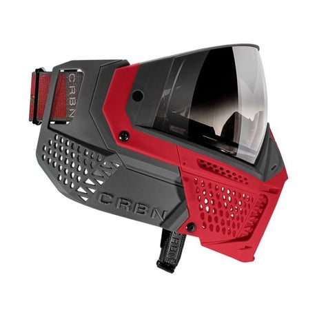 Carbon ZERO SLD Paintball Thermal Maske, Crimson (Less Coverage) 