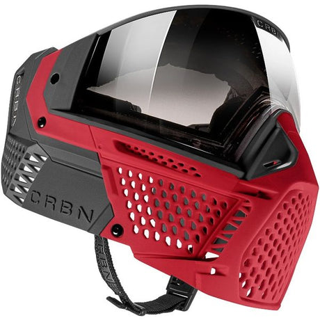 Carbon ZERO SLD Paintball Thermal Maske, Crimson (Less Coverage) 