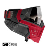 Carbon ZERO SLD Paintball Thermal Maske, Crimson (More Coverage) 
