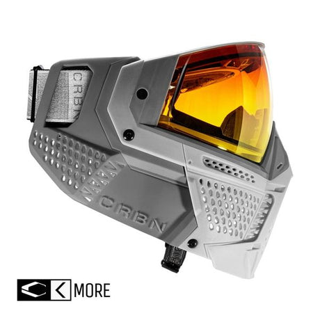 Carbon ZERO SLD Paintball Thermal Maske, LT Grey (More Coverage) 