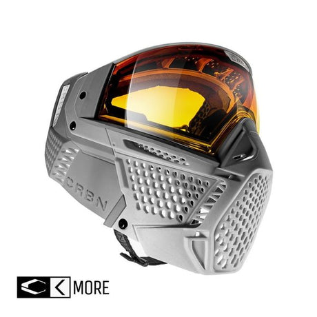 Carbon ZERO SLD Paintball Thermal Maske, LT Grey (More Coverage) 