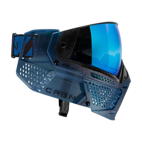 Carbon ZERO PRO Paintball Thermal Maske, Navy (Less Coverage) 