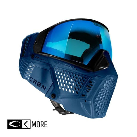 Carbon ZERO PRO Paintball Thermal Maske, Navy (More Coverage) 
