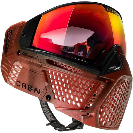 Carbon ZERO PRO Paintball Thermal Maske, Blood (Less Coverage) 
