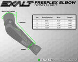 Exalt FreeFlex Elbow Pads Ellenbogenschoner, schwarz