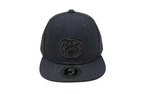 Kanem Cap Flat Snapback, Two Tone Black