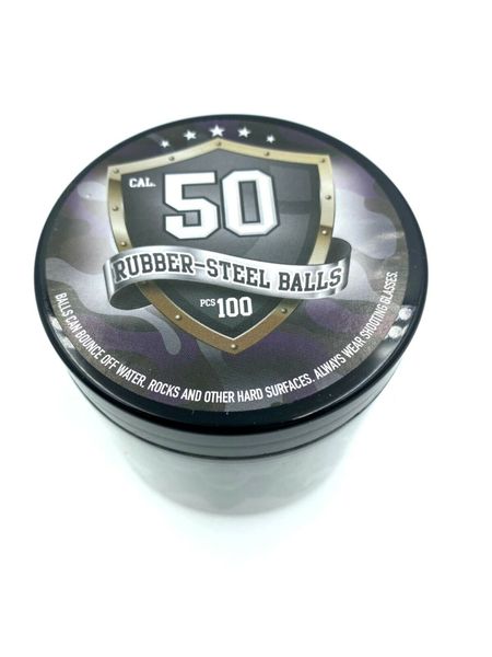 Rubber Steel Balls Gummi/Metall-Gemisch, 50cal., 100 Stück, Training, T4E, RAM
