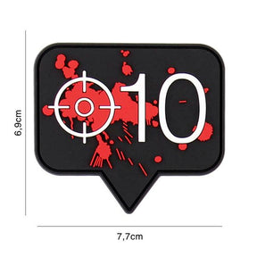 3D PVC Rubber Patch Headshot
