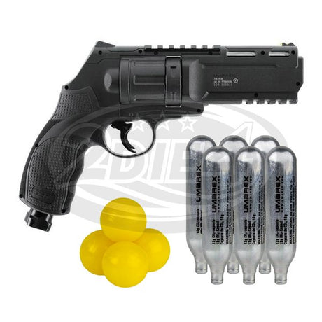 Umarex T4E TR 50/ HDR 50 Revolver Gen 2 Sparpaket inkl. 6 CO2 Kapseln und 500 Stück Paintballs Cal.50