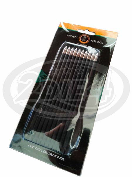 10 Bolzen für Pistolenarmbrust - Durchmesser 6mm / Länge 6,5 Zoll (16,5 CM)