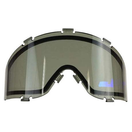 JT Spectra Thermalglas Maskenglas, Smoke With Blue Chromatic Logo