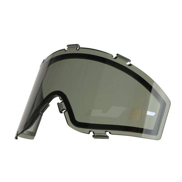 JT Spectra Thermalglas Maskenglas, Smoke With Silver Chromatic Logo