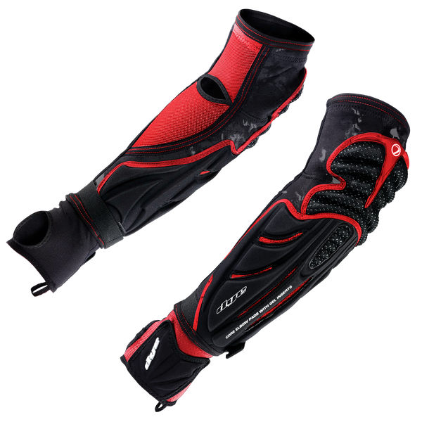 DYE Paintball Performance Ellenbogenschoner Elbow Pads, rot