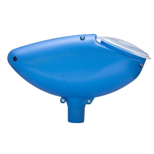 Paintballjunkys PJ 200er Schüttelhopper, Hartplastik mit Deckel, blau