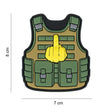 3D PVC Rubber Patch Taktische Weste Fuck you
