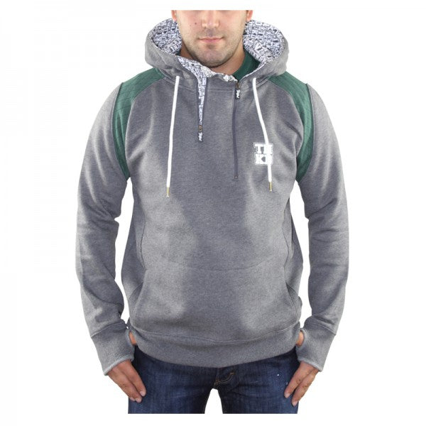 TANKED Zeppelin Hoodie, grau-grün
