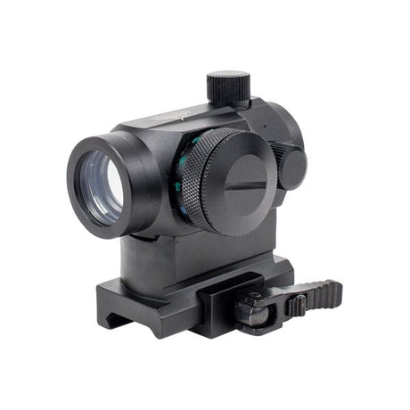 Valken Red Dot Sight 1x22 R/G/B Dual Weaver schwarz w/QD Mount Schnellverschluss  Airsoft MagFed Paintball Outdor V Tactical Optik Optic Zielhilfe 81341