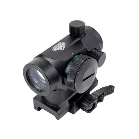 Valken Red Dot Sight 1x22 R/G/B Dual Weaver schwarz w/QD Mount Schnellverschluss  Airsoft MagFed Paintball Outdor V Tactical Optik Optic Zielhilfe 81341